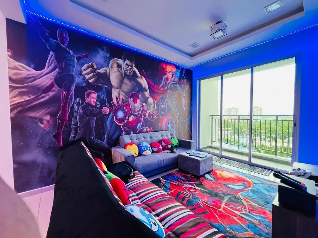 Apartmán Marvel Universe Retreat - Infinity Pool, Ps5, Private-Cinema With Pool-View Balcony - M4 Bukit Mertajam