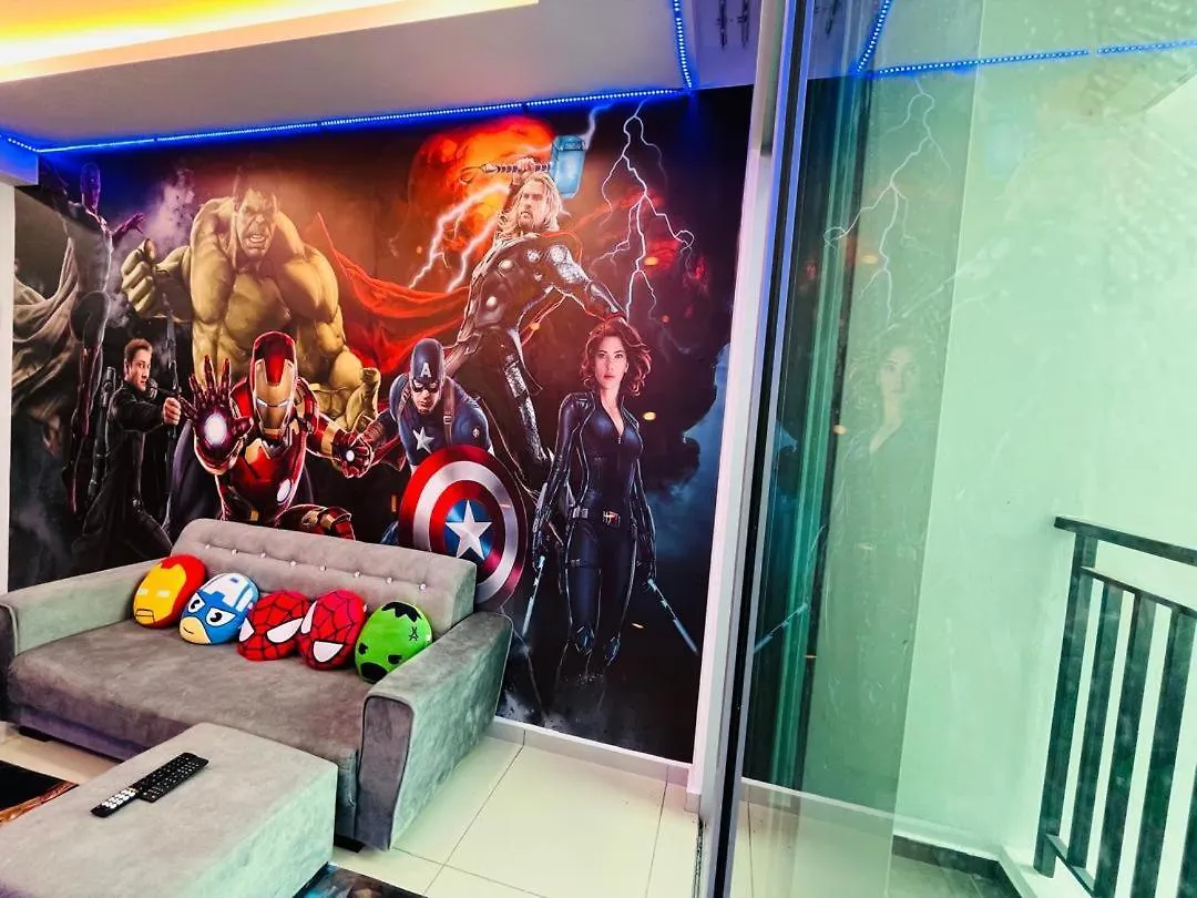 Marvel Universe Retreat - Infinity Pool, Ps5, Private-Cinema With Pool-View Balcony - M4 Bukit Mertajam 0*,  Malajsie