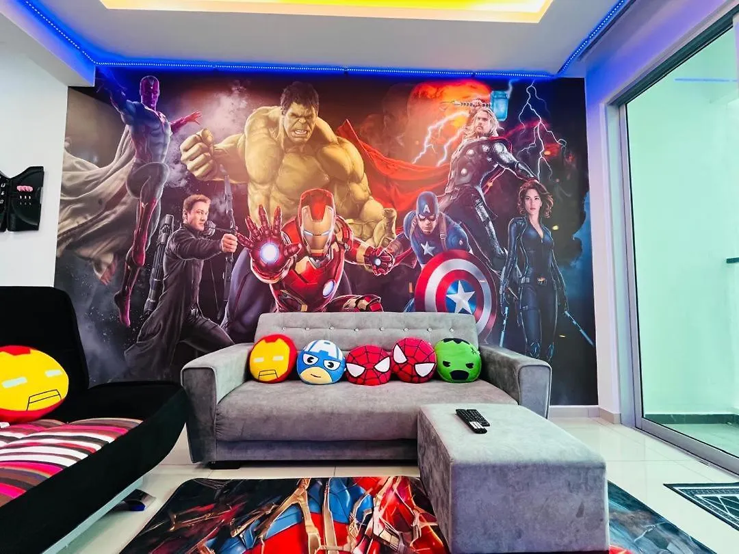 Marvel Universe Retreat - Infinity Pool, Ps5, Private-Cinema With Pool-View Balcony - M4 Bukit Mertajam